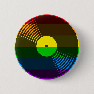 Bóton Redondo 5.08cm Corey Tiger 80s - Pin Retro Vintage Vinyl Record