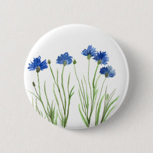 Bóton Redondo 5.08cm Cornflowers