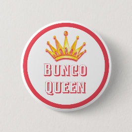 Bóton Redondo 5.08cm Coroa Dourada de Bunco Queen