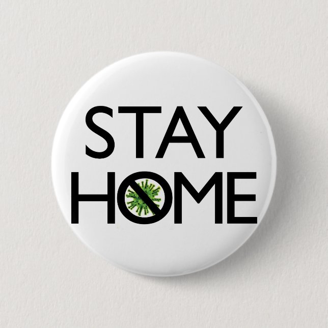 Bóton Redondo 5.08cm Coronavirus awareness design (Frente)