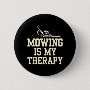 Bóton Redondo 5.08cm Cortar a grama é terapia manutenção de jardim engr