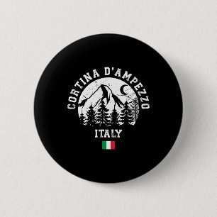 Bóton Redondo 5.08cm Cortina D'ampezzo Itália Alpes Ski Resort Alpi