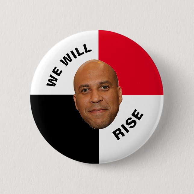 Bóton Redondo 5.08cm Cory Booker 2020 (Frente)