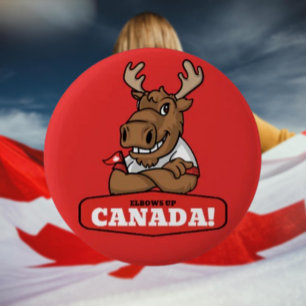 Bóton Redondo 5.08cm Cotovelelos Canadá! Esquilo Engraçado Segurando Ba