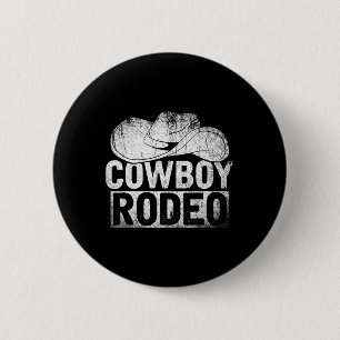 Bóton Redondo 5.08cm Cowboy Hat Equestrian Gift Horseck Rodeo Co