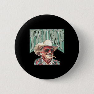 Bóton Redondo 5.08cm Cowboy Western faz Excelente americano Pai
