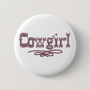 Bóton Redondo 5.08cm Cowgirl