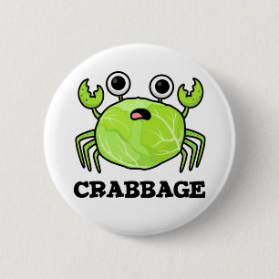 Bóton Redondo 5.08cm Crabbage Cute Cabbage Crab PUn
