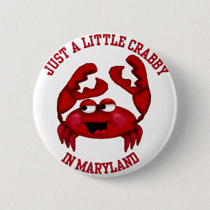 Bóton Redondo 5.08cm Crabby em Maryland