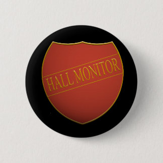 Bóton Redondo 5.08cm Crachá blindado com a palavra - monitor do hall