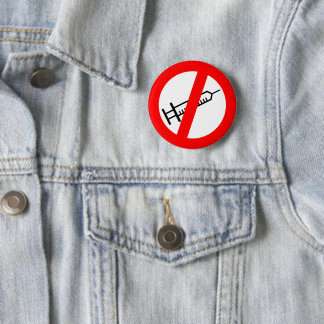 Bóton Redondo 5.08cm Crachá/Bouton Anti Vax