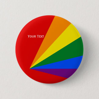 Bóton Redondo 5.08cm Crachá da bandeira do arco-íris da cor de LGBT