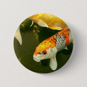Bóton Redondo 5.08cm Crachá da carpa de Koi