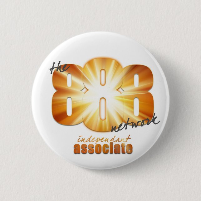 Bóton Redondo 5.08cm Crachá de 888 IA (Frente)