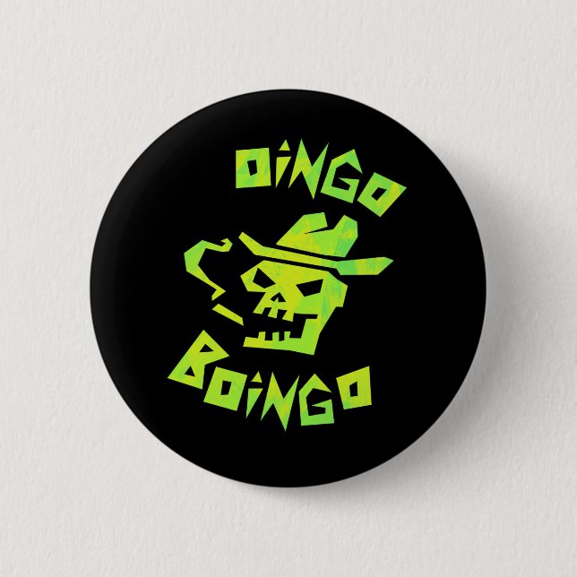 Bóton Redondo 5.08cm Crachá de boingo boingo (Frente)