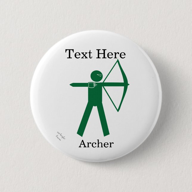 Bóton Redondo 5.08cm Crachá de pinos do Archer - personalizar (Frente)