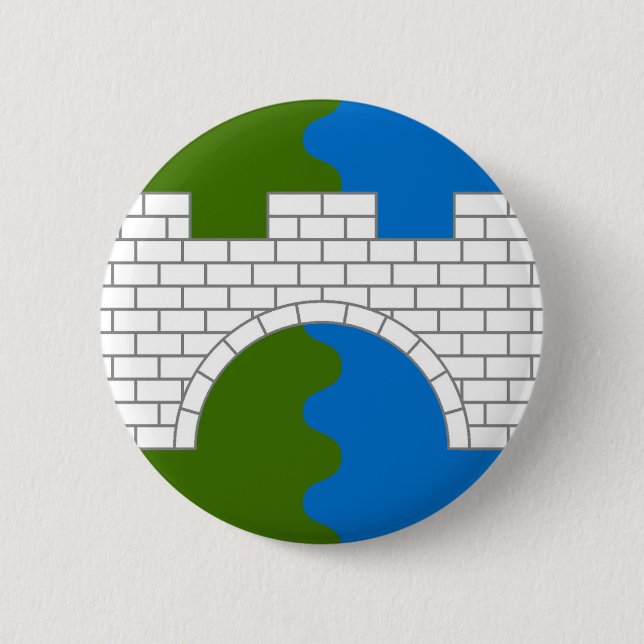 Bóton Redondo 5.08cm Crachá de Populace de Pontes Antigas (Frente)