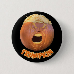 Bóton Redondo 5.08cm Crachá do botão de Trumpkin o Dia das Bruxas