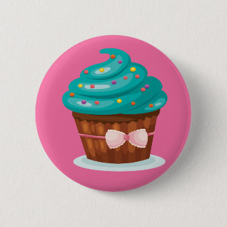 Bóton Redondo 5.08cm Crachá do botão do cupcake da fita