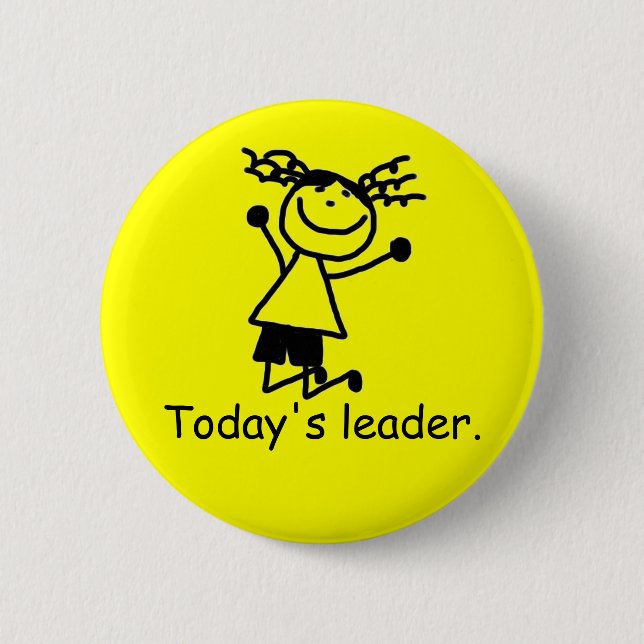 Bóton Redondo 5.08cm Crachá do botão do líder primário da escola (Frente)