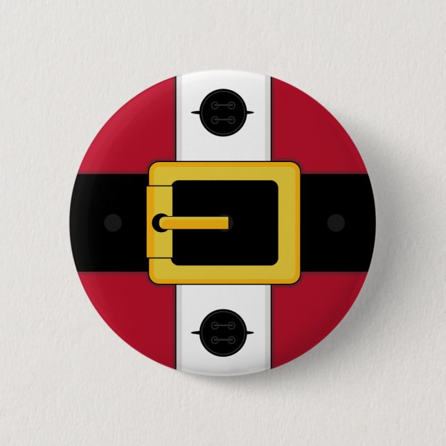 Bóton Redondo 5.08cm Crachá do botão do Natal do terno do papai noel (Frente)