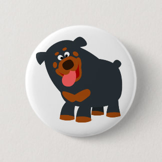 Bóton Redondo 5.08cm Crachá do botão do rottweiler com uma bela reprodu