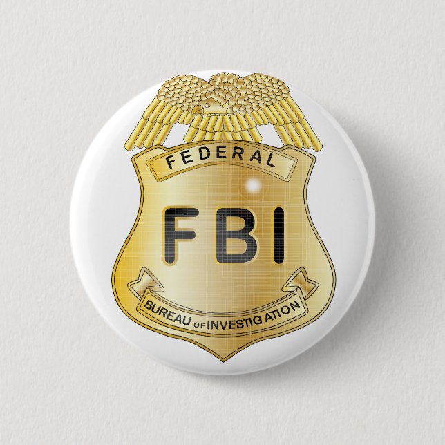 Bóton Redondo 5.08cm CRACHÁ do FBI (Frente)