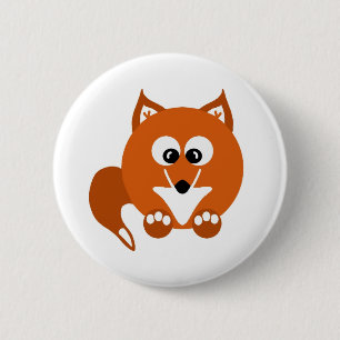 Bóton Redondo 5.08cm Crachá Foxy do botão dos desenhos animados do Fo