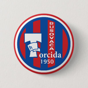 Bóton Redondo 5.08cm Crachá Torcida Busovača