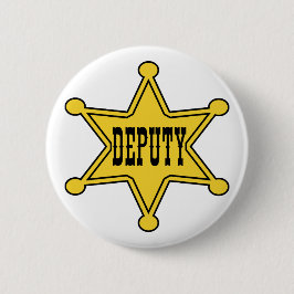 Bóton Redondo 5.08cm Crachá traseiro do Pin do deputado xerife