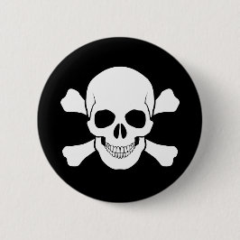 BÓTON REDONDO 5.08CM CRÂNIO E PIN DOS CROSSBONES