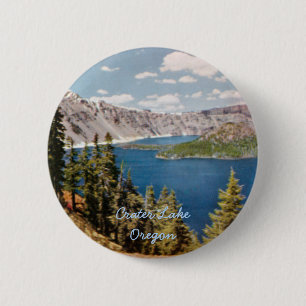 Bóton Redondo 5.08cm Crater Lake Oregon Button