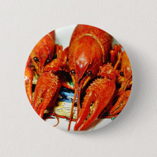 Bóton Redondo 5.08cm Crawdads Craytfish dos lagostins
