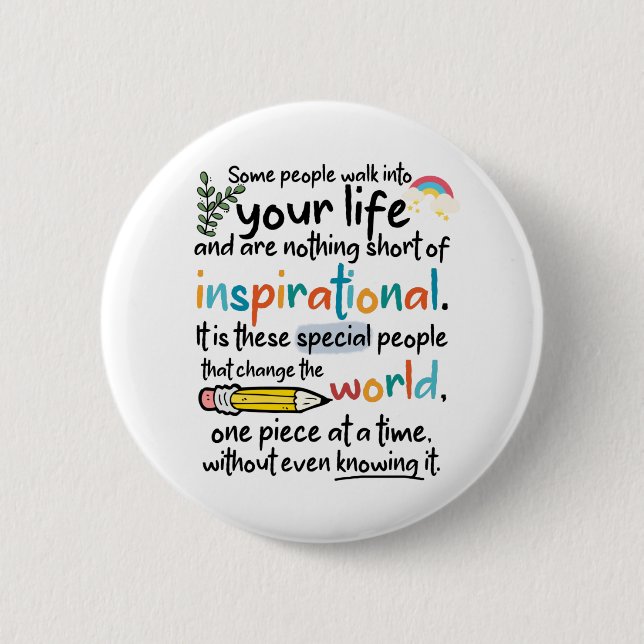 Bóton Redondo 5.08cm Crayons Partidos Ainda Coloridos (Frente)