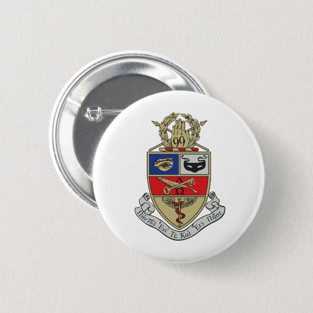 Bóton Redondo 5.08cm Crest da Kappa Psi (Frente & Verso)