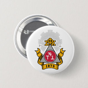 Bóton Redondo 5.08cm Crest da Phi Sigma Kappa
