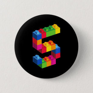 Bóton Redondo 5.08cm Crianças com 5 anos de idade Blocos de Edifício Br