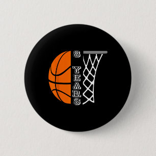 Bóton Redondo 5.08cm Crianças De Basquete De Aniversário Para Meninos D