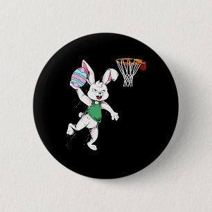 Bóton Redondo 5.08cm Crianças felzs pascoa Bunny Dunk Bysketbyll Easte