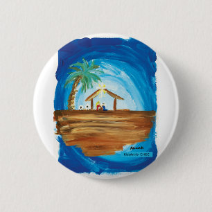 Bóton Redondo 5.08cm CriançasArt para Choc - Paz na Terra
