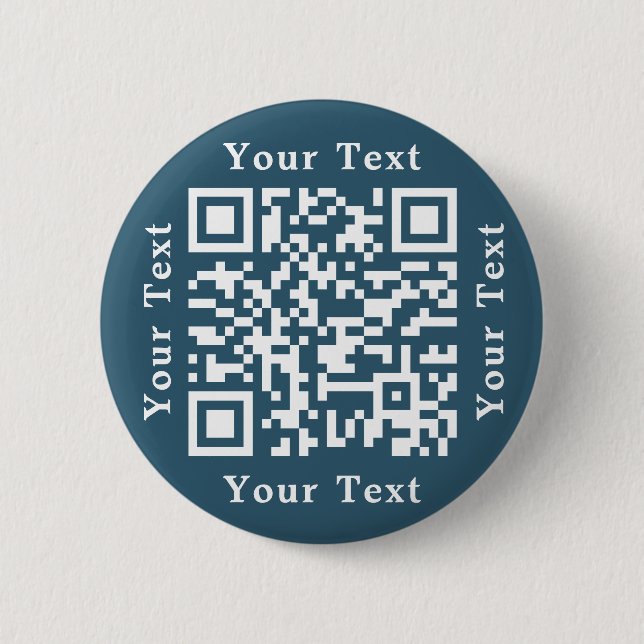 Bóton Redondo 5.08cm Criar Código QR de Verificação de URL do Site Euca (Frente)