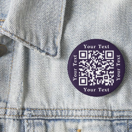 Bóton Redondo 5.08cm Criar Site Roxo ou Código QR Pagar ao Me Escanear