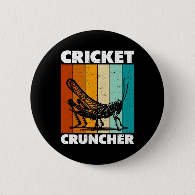 Bóton Redondo 5.08cm Cricket Cruncher  (Frente)