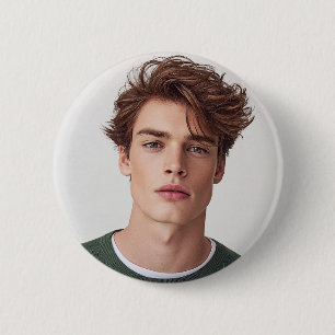 Bóton Redondo 5.08cm Crie sua própria foto personalizada