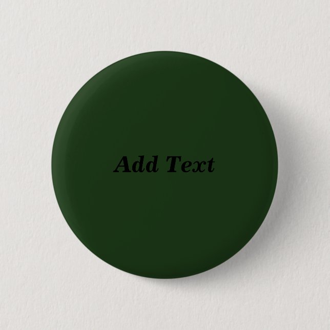 Bóton Redondo 5.08cm Crie Verde Seu Próprio Texto Adicionar (Frente)