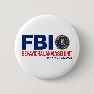 Bóton Redondo 5.08cm Criminoso do FBI BAU