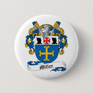 Bóton Redondo 5.08cm Crista da família de Miller