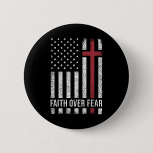 Bóton Redondo 5.08cm Cristão Usa Bandeira Americana Cristo Fé Sobre F