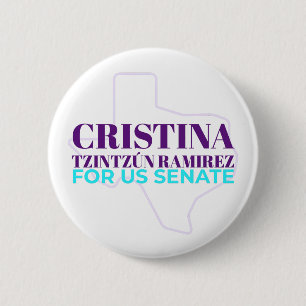 Bóton Redondo 5.08cm Cristina Tzintzún Ramirez Para O Botão Do Senado