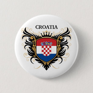 Bóton Redondo 5.08cm Croatia [personalize]